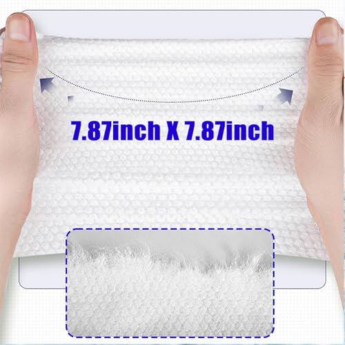 Disposable Face Towels, 100 Count (Pack of 4) - Ultra Soft & Lint-Free