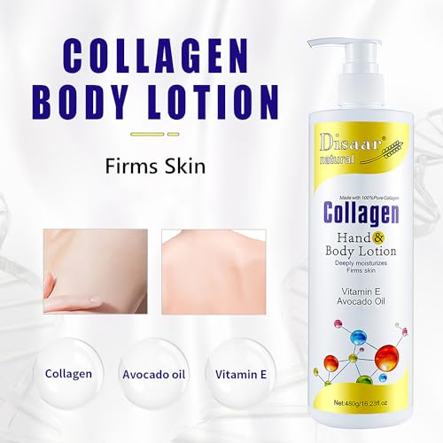 DISAAR Beauty Collagen Hand & Body Lotion with Vitamin E 480g