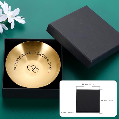 50th Anniversary Jewelry Tray | Meaningful Gift for Couples