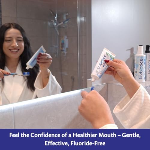 Luv Biotics Fluoride-Free Toothpaste with Probiotics & Aloe Vera - 75ml