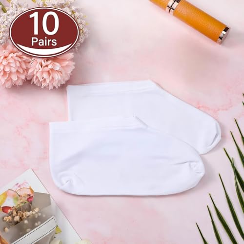 Geyoga Moisturizing Spa Socks for Dry Feet - 10 Pairs Cotton Bedtime Socks