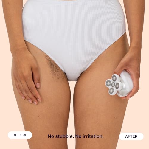 Freebird FlexSeries Electric Razor for Women - Silk Smooth Legs, Body Hair, & Pubic Shaver - for Private Area, Sensitive Skin, Bikini Trimmer (Shaver Kit + Replacement Blade)