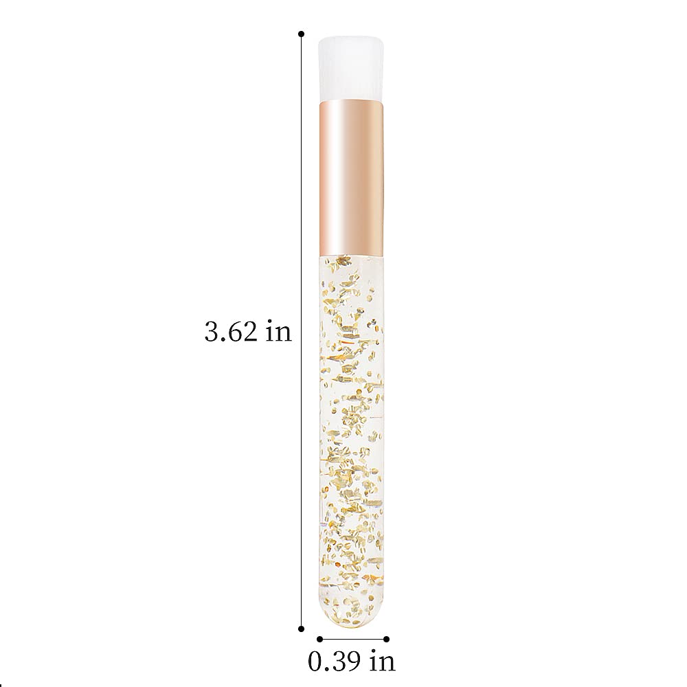 30PCS Crystal Lash Extension Cleanser Shampoo Brushes Peel Off Blackhead Brush Remover Tool,Nose Pore Deep Cleaning Brush For Eyelash Extensions (glittler gold)