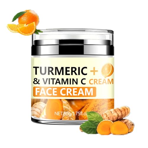Turmeric Firming Face Cream – Anti-Wrinkle Tightening for Dry & Sensitive Skin, 1.76 oz