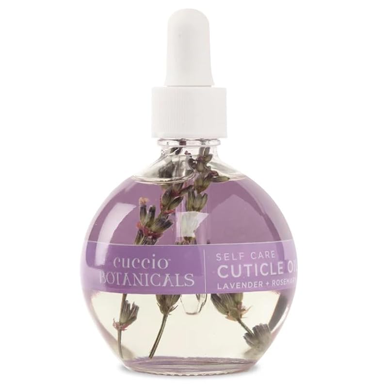 Cuccio Botanicals Lavender & Rosemary Cuticle Oil - 2.5 Fl Oz Nourishing Nail Care Oil