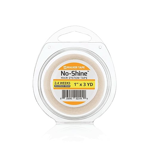 Walker No Shine Double Sided Hair System Tape Roll - 1" x 3 Yards