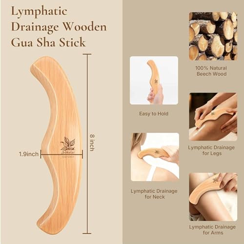 3-in-1 Dry Body Brush Set with Natural Sisal & Wooden Massage Tools