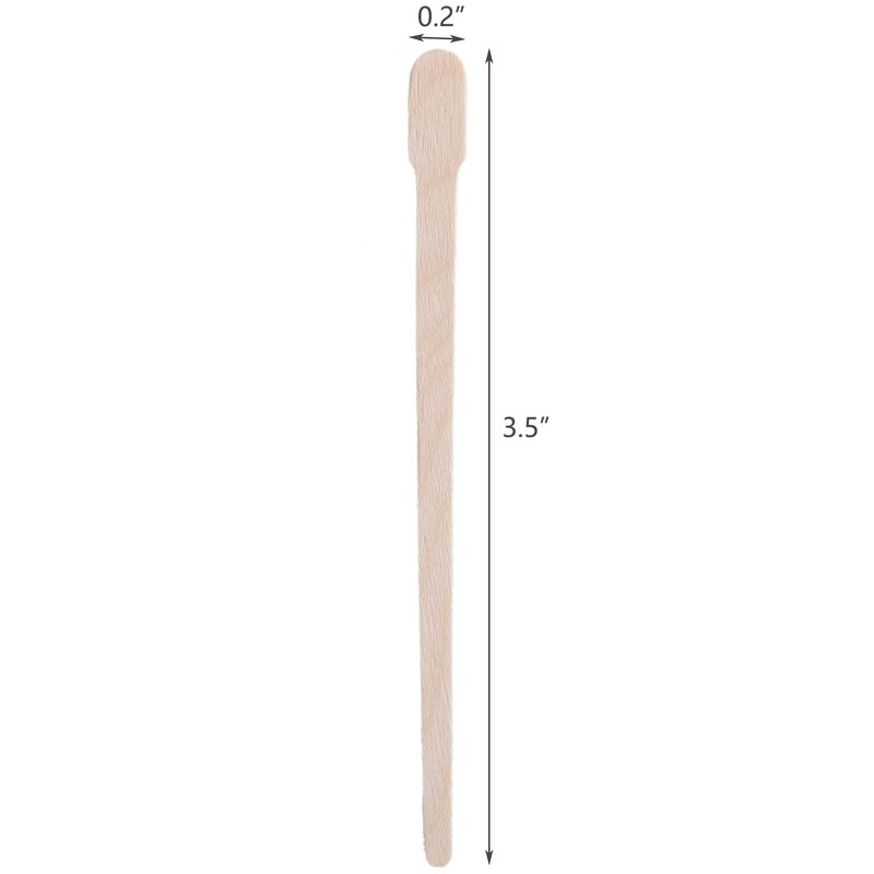 Hedume 2000 Pack Wax Spatulas Whaline Wood Waxing Applicator Sticks Small for Hair Removal Eyebrow Body