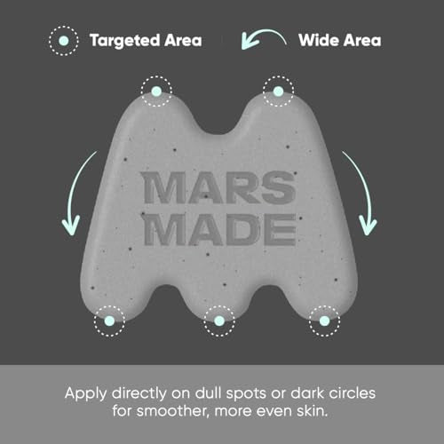 MARS MADE Niacinamide Facial Bar Soap with Black Sesame - Nourishing Face Wash for All Skin Types