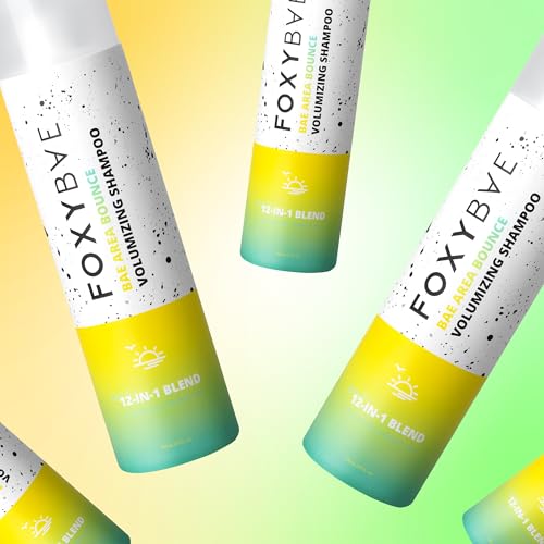 FoxyBae Bae Area Bounce Volumizing Shampoo - 12-in-1 Biotin & Argan Oil Formula for Fine Hair - 10 fl oz