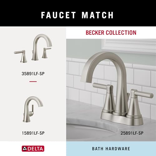 Delta Becker Wall-Mounted Towel and Robe Hook, SpotShield Brushed Nickel