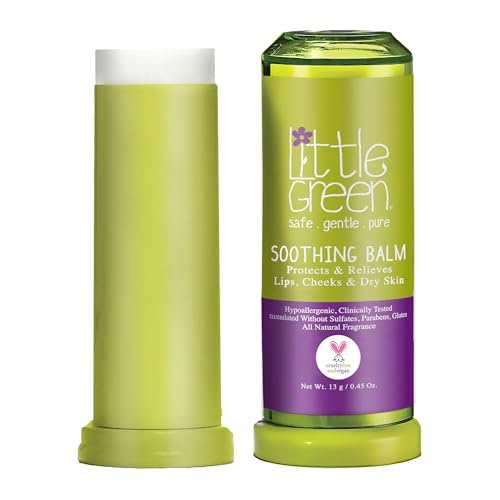 Little Green Soothing Balm for Baby & Kids - Moisturizing Relief for Chapped Lips & Dry Skin