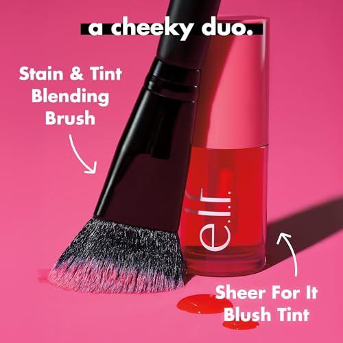 e.l.f. Liquid Blush Brush - Slanted Blending Brush for Cheeks