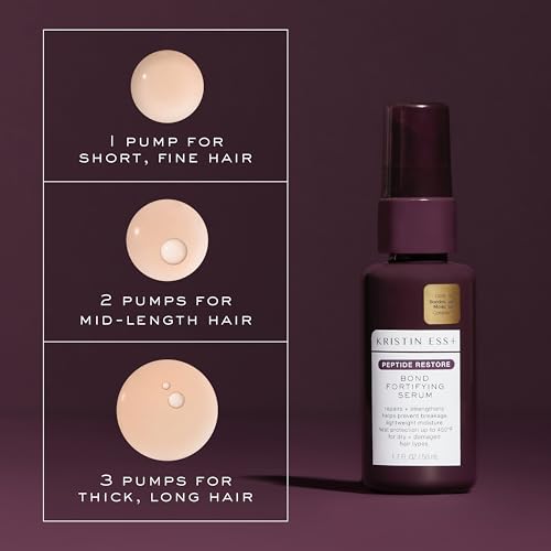 Kristin Ess Peptide Restore Fortifying Hair Serum 1.7 fl oz - Damage Repair & Heat Protectant