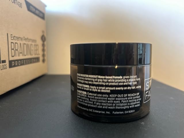 Style Factor Edge Booster HIDEOUT Pomade 3.38 Oz - Darkest Brown