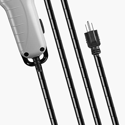 10-Foot Cord Detangler for Hair Tools - Black Cable Wrap