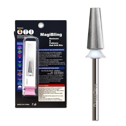 MagiBling 3XF Tapered Barrel Nail Drill Bit - 3/32" Tungsten Carbide