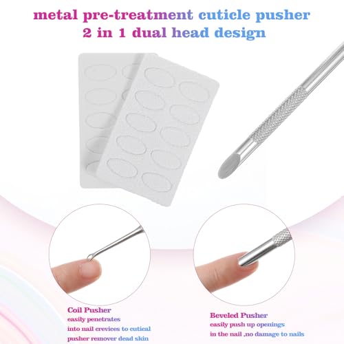 Dual-Ended Cuticle Scraper Tool for Nail Care with Case