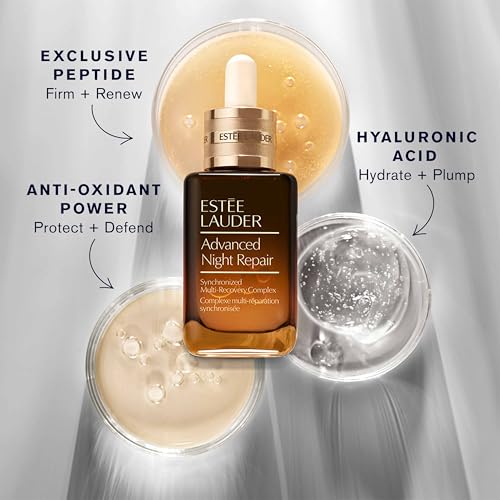 Est?e Lauder Advanced Night Repair Face Serum Synchronized Multi-Recovery Complex with Hyaluronic Acid & Peptides | Anti Aging & Hydrating Serum