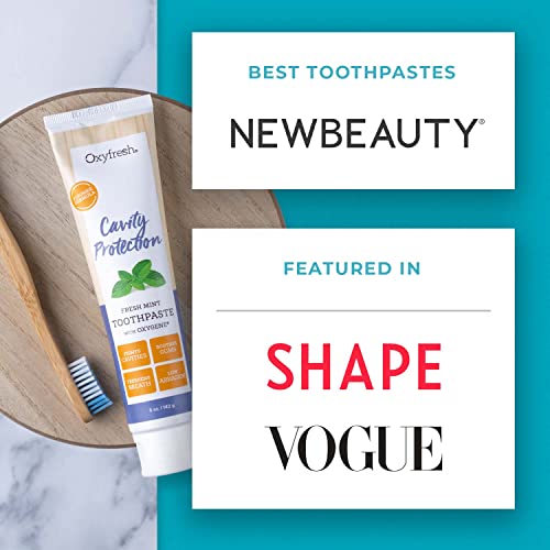 Oxyfresh Premium Fluoride Toothpaste - Fresh Mint, Top Seller | Cavity Protection & Enamel Strengthening