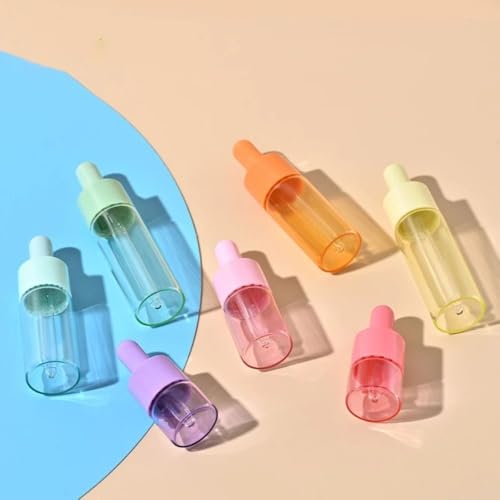 7PCS Mini 10ml Clear Glass Dropper Bottles for Essential Oils