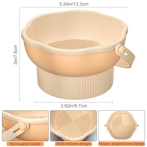 Senbowe 3-in-1 Silicone Makeup Brush Cleaner Mat & Bowl