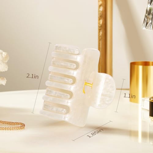 Gold Initial Claw Clip - Personalized 2.1 Inch Hair Accessory for Women & Girls