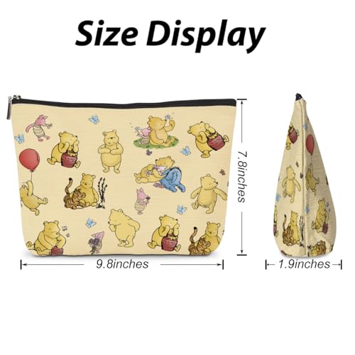 Winnie the Pooh Makeup Bag-03 | Cute Yellow Travel Pouch
