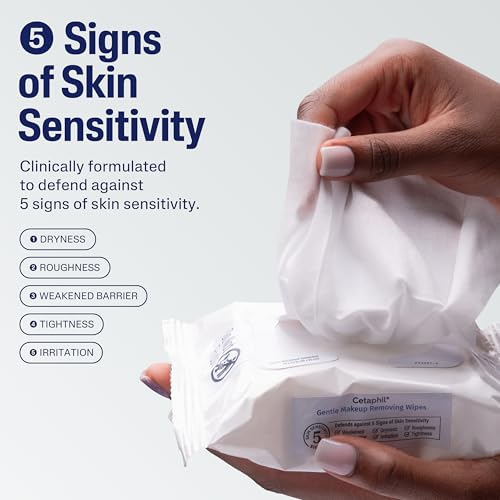 Cetaphil Makeup Remover Wipes - Gentle, Fragrance-Free Face Cleansing, 25 Sheets