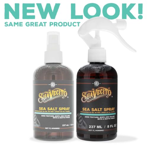 Suavecito Sea Salt Spray for Men - Natural Volume & Texture, 8 oz