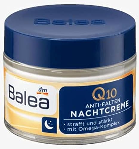 Volans Balea Q10 Anti-Wrinkle Night Cream 50ml - Skin Rejuvenating Face Moisturizer