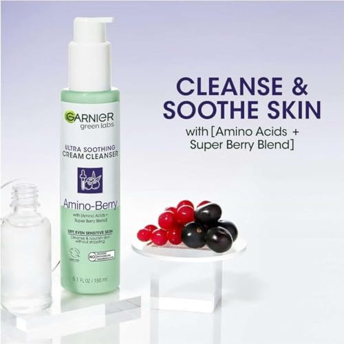 Garnier Green Labs Amino-Berry Facial Cleanser for Sensitive Skin 5.07 fl oz