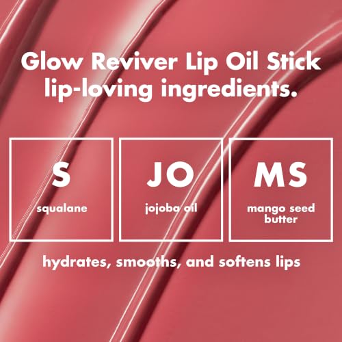 e.l.f. Glow Reviver Lip Oil Stick - Tinted, Hydrating & Vegan