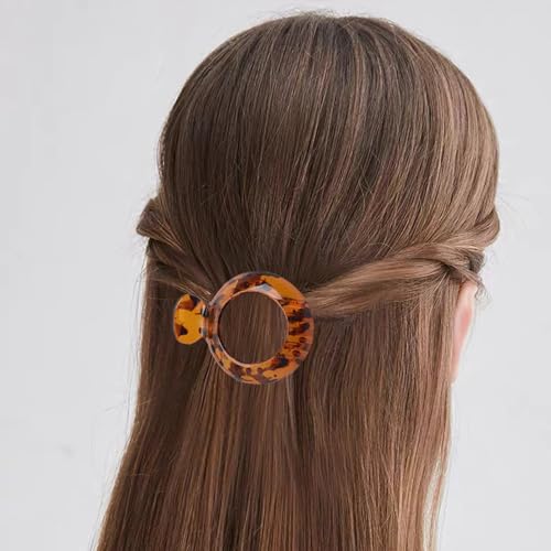 4 Pack Small Flat Hair Clips for Thin Hair - Non-Slip Jaw Clamps