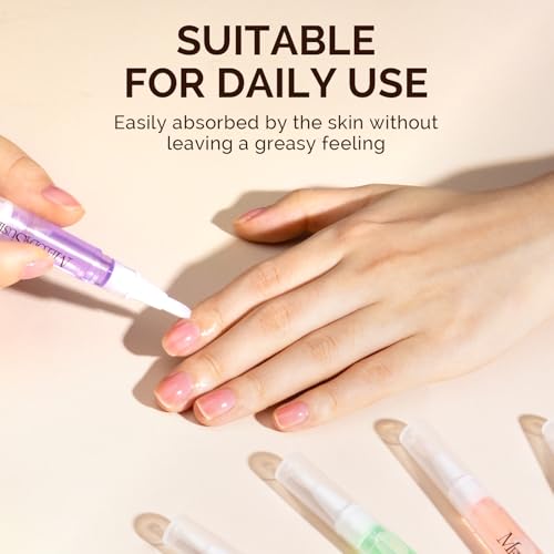 MelodySusie 6-Piece Cuticle Oil Pen Set for Healthy Nails