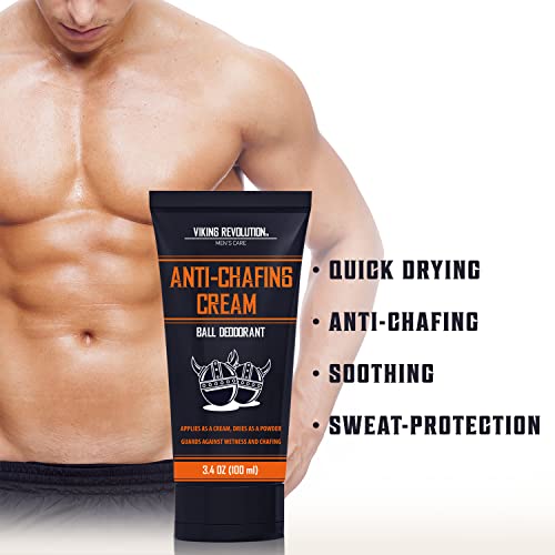 Viking Revolution Groin Deodorant & Anti-Chafing Cream 3.4 oz – Pack of 1