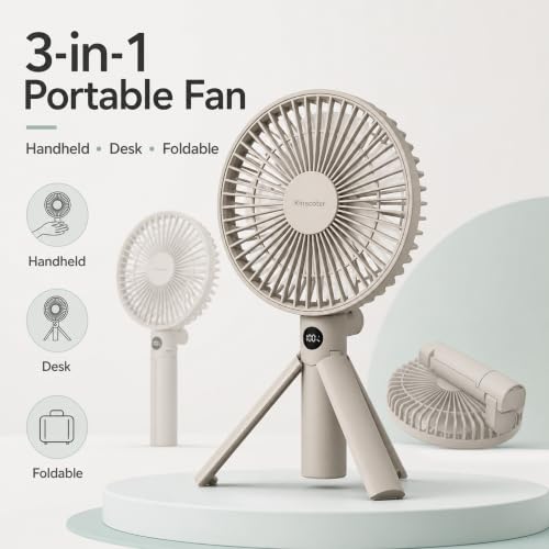 Quiet Portable Camping Fan with 12H Battery Life & USB-C
