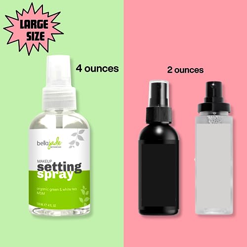 Bella Jade Makeup Setting Spray - Long Lasting Dewy Finish 4 oz