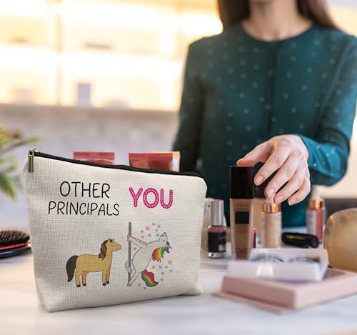 Principal Appreciation Makeup Bag - Canvas Cosmetic Bag for Women