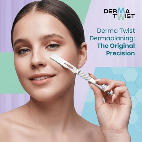 DermaTwist 10R Dermaplaning Blades 100-Pack for Women’s Face