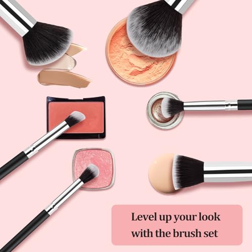 Zutcogo 13-Piece Professional Makeup Brush Set with Sponges