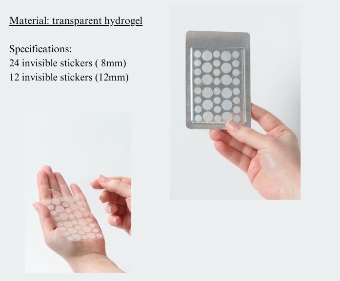 TrustLuxe Glow Hydrocolloid Acne Pimple Patches – Waterproof & Invisible, 36 Count