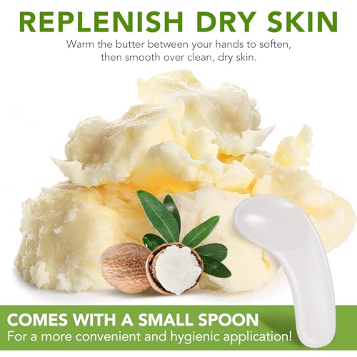 Bieyoc Unrefined Shea Butter - Natural Hydrating Body & Face Moisturizer, 7.8 oz
