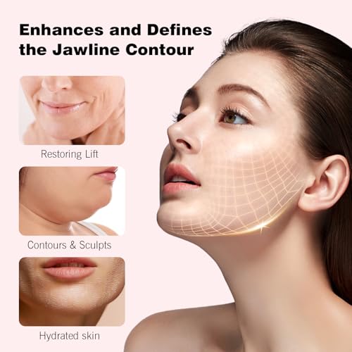 V Line Face Lifting Mask - 10 Sheets Chin Strap for Double Chin Reduction