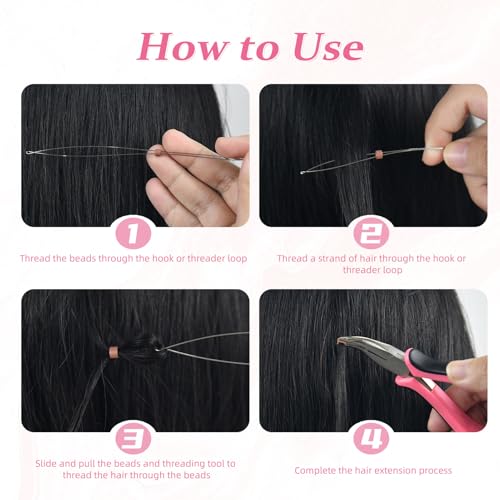 Micro Link Hair Extension Pliers Kit for Nano Rings & Styling