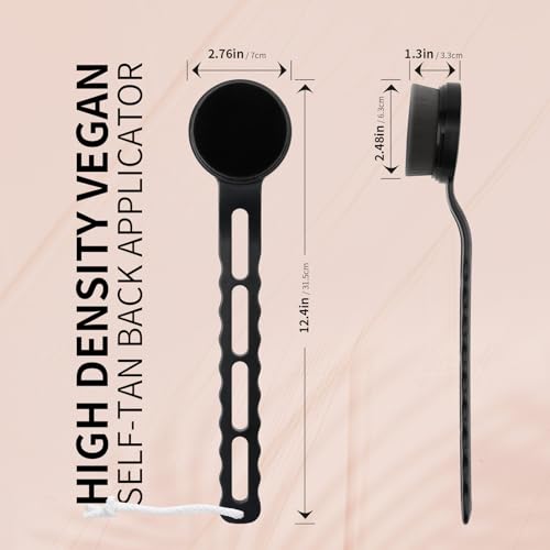 docolor Black Self Tanner Back Applicator - Soft Lotion Applicator for Self-Tanning