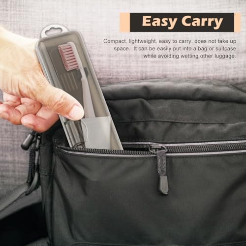 NINEFOX Travel Toothbrush Case - 2 Pack, Portable & Durable