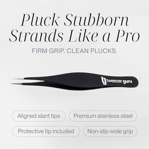 Precision Ingrown Hair Tweezers Set - Pointed & Slant Tips