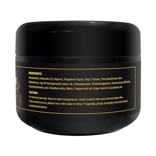 Organic Vegan Hair Gel with Biotin & Rosemary - Strong Hold, 8oz