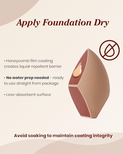 Unfovi Honeycomb Film Makeup Sponges - 2 Pcs for Flawless Foundation
